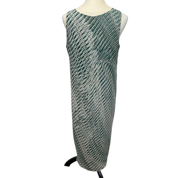 Quiet Luxury Sleeveless Abstract Print Dress Nic+Zoe Modern Minimalist‎ M - Picture 4 of 6